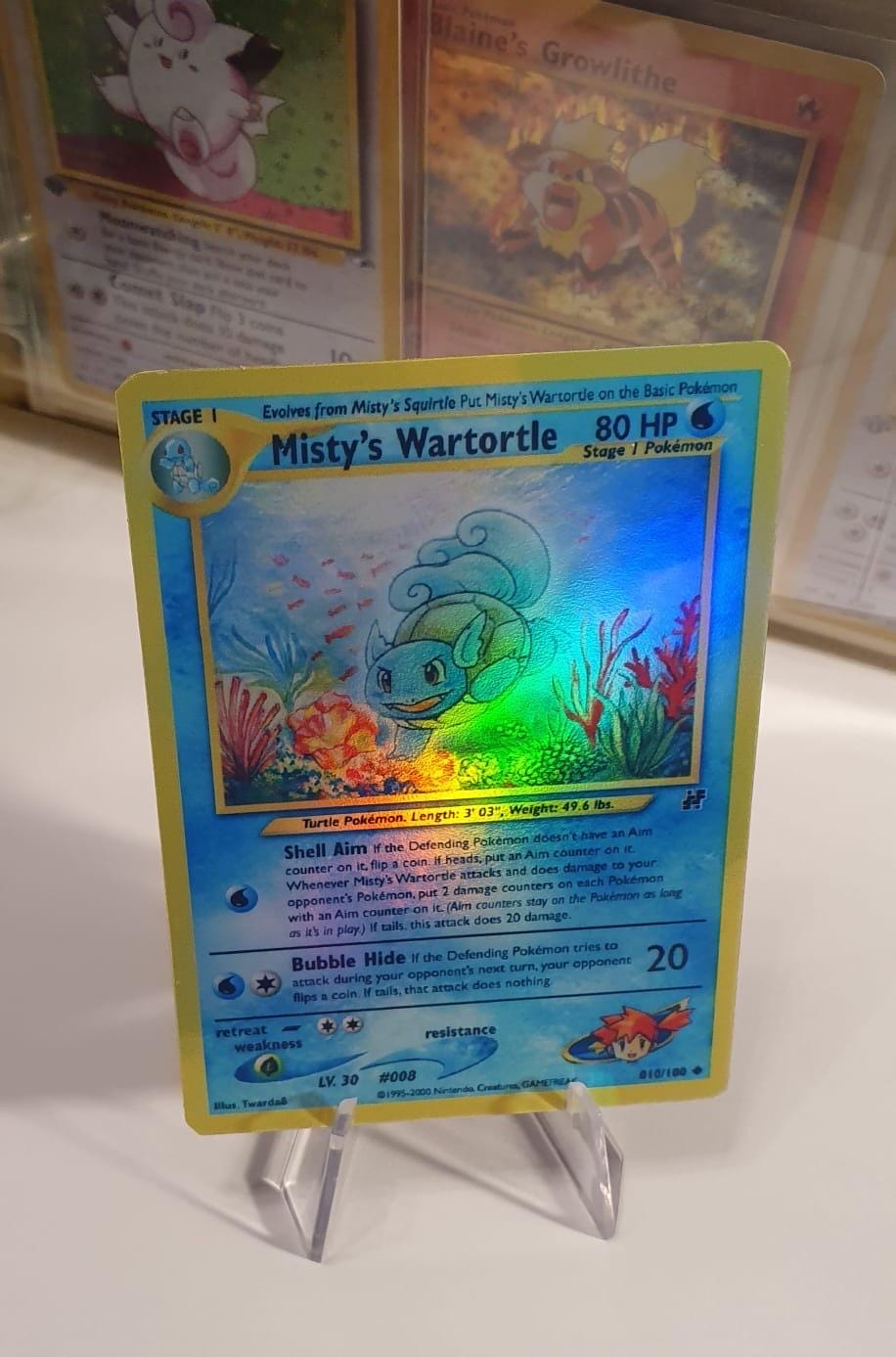 Misty's Wartortle Gym Heroes Revival Handmade Holo Proxy Card - Etsy