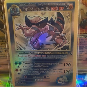 Cartão proxy Holo feito à mão do renascimento dos heróis do ginásio de Agatha