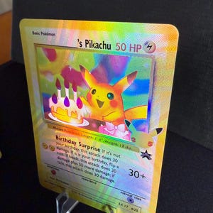 Pikachu Geburtstagsüberraschung Orica Pokémon GX Vstar Vmax handgemachte Holo-Ersatzkarte