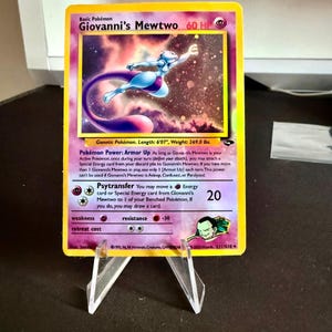 Giovannis Mewtwo Gym Heroes Revival handgemachte Holo-Ersatzkarte