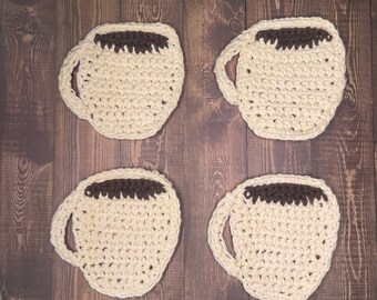 Crocheted Coffee Mug Coasters
