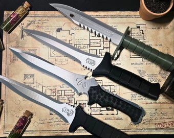 Cuchillos de utilería para cosplay de Resident Evil 4 Remake