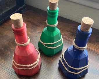 Skyrim Health Mana Stamina Potion Bottles Cosplay Decoration