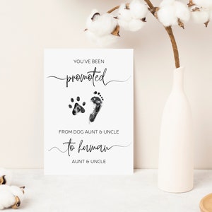 Promoted To Human Grandparents Baby Announcement Card
