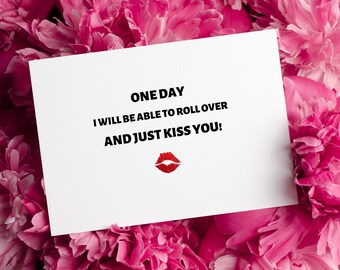 Long Distance Card For Partner| Boyfriend| Girlfriend, Long Distance  Relationship Gift, LDR, Going Away Card 5x7 Greeting Card, Just Kiss U
