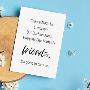 Funny Retirement|Farewell|Goodbye|New Job|Miss You Greeting Card For Coworkers|Boss|Colleague, 5x7 Greeting Card, I&#39;m Going To Miss You