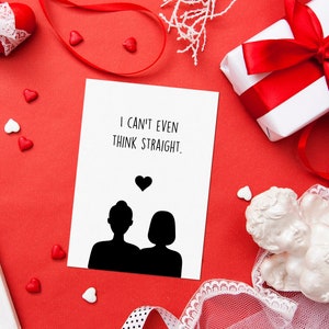 Carte d'amour LGBT, amour| Romantique pour lui | Elle, cadeau d'anniversaire pour conjoint| Partenaire, carte de voeux vierge 5 x 7, je n'y pense même pas