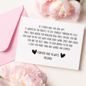 Biglietto d'auguri romantico/d'amore personalizzato per lui/lei, San Valentino/anniversario/compleanno/semplicemente così/pensando a te