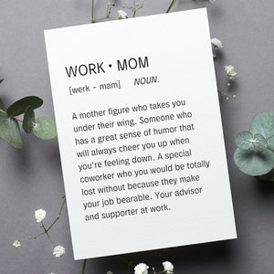 Carte maman qui travaille