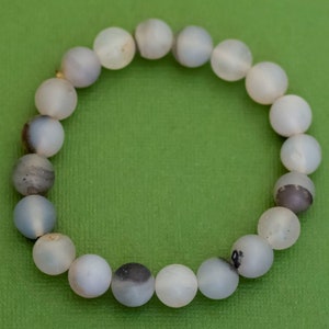 7 inch, Vintage Stone Beads Unique Beaded Bracelet, K32