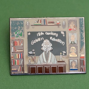 Vintage Mid Century 18th Century Goblin Rebellion Pin K10