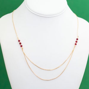 Vintage Boho Gold Tone Necklace 19.5 Inches by Avon K10