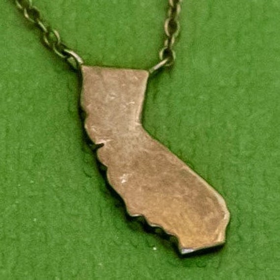 18 inch, Vintage Sterling California Necklace, K34