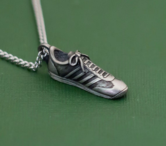 Vintage Silver Tone Sneakers Necklace 16 Inches by Avon K25 Etsy