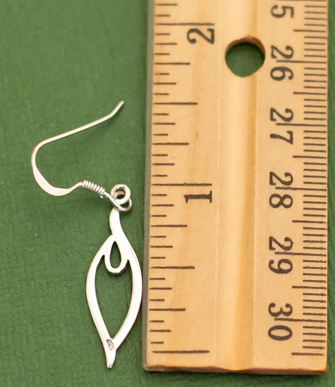 Boucles D'oreilles Anciennes En Métal Argenté - Bijoux Vintage, Fermoir Hameçon