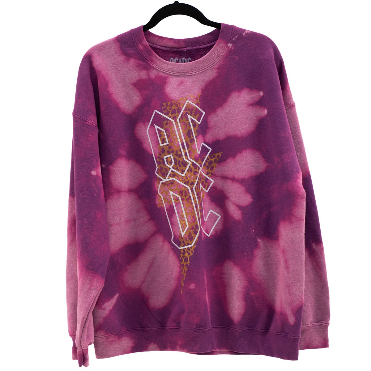 bleached purple sweatshirt