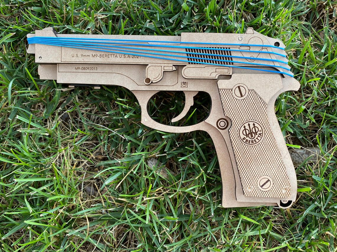 Digital File Only M9 Rubber Band Gun PDF SVG AI Etsy