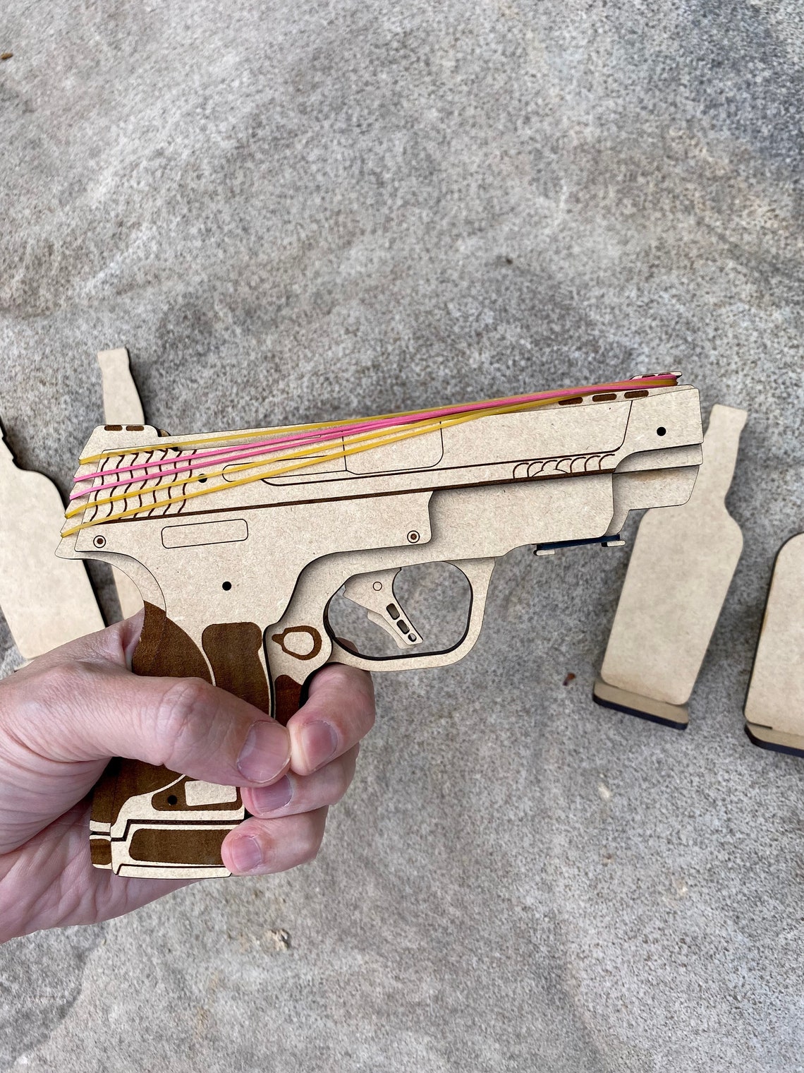 Digital File Only SW 9mm Rubber Band Gun SVG PDF Ai Etsy