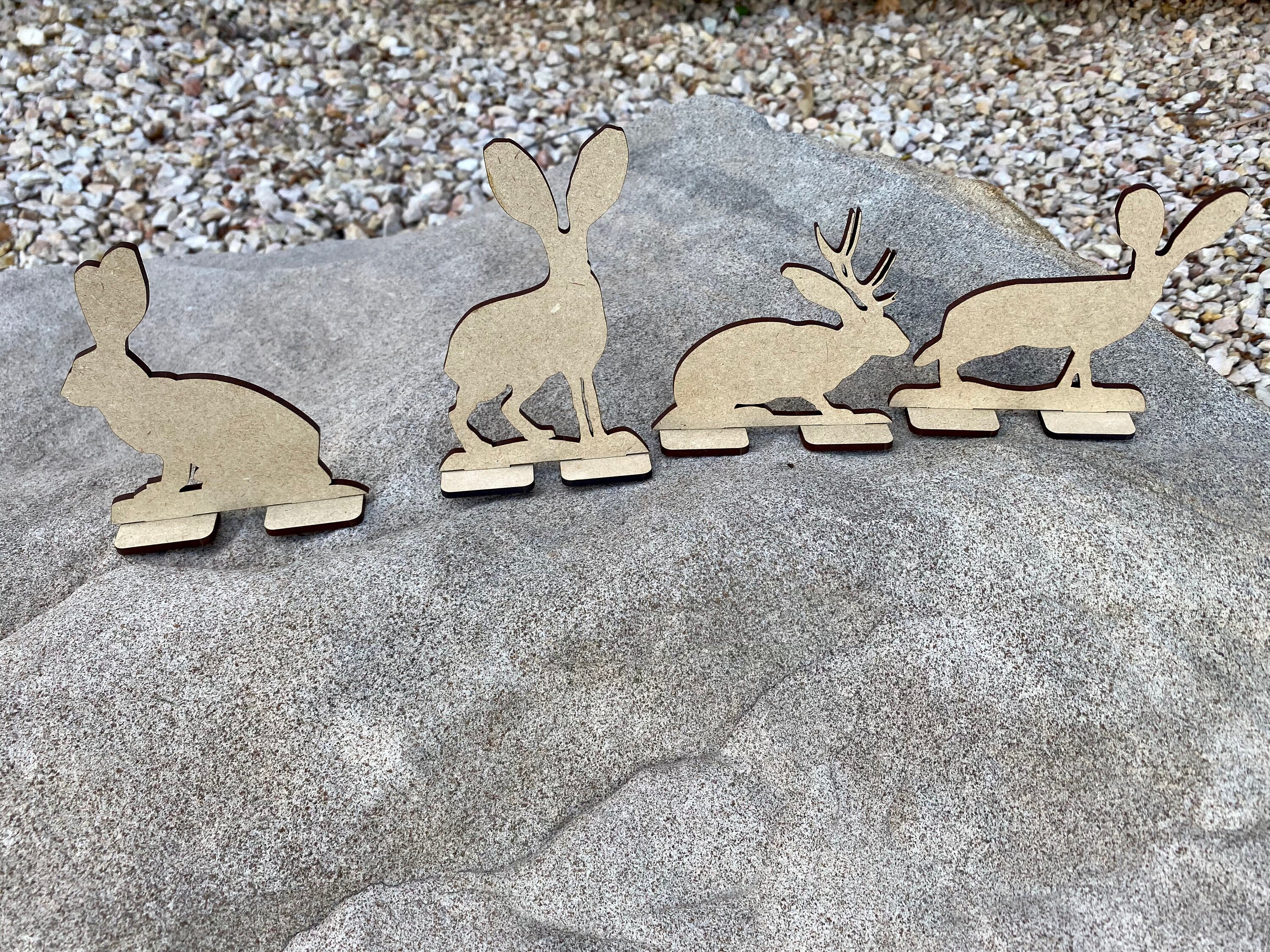 Jack Rabbit Cut Out Digital File Only - 4 Jack Rabbit Silhouette Targets - SVG, PDF, AI - Etsy