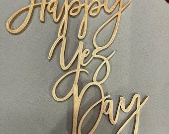 Personalisierter Cake Topper für Hochzeiten, Geburtstage und Feiertage