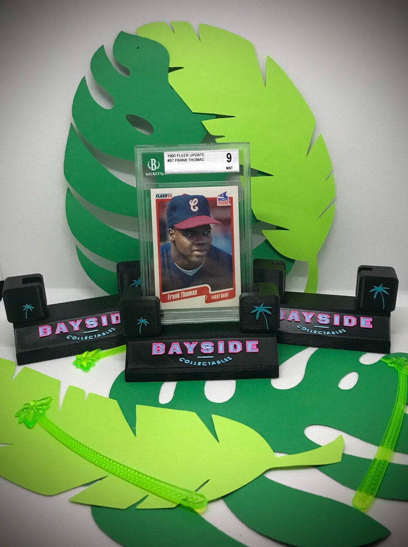 Graded Card Display Stand With Custom Nameplate Etsy