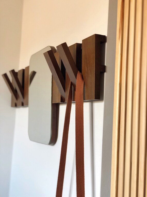 Wall Coat Rack Mirror Piano Wall Rack Clothes Hanger Mirror Etsy