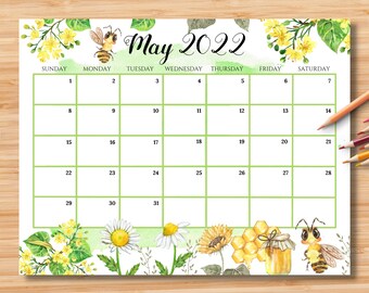calendar printable etsy