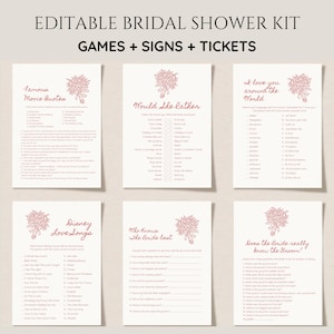 Fresh Off the Market Bridal Shower Game Bundle, Farmer’s Market Theme Game Package, Off the Market Wedding Shower Editable Games, Printable