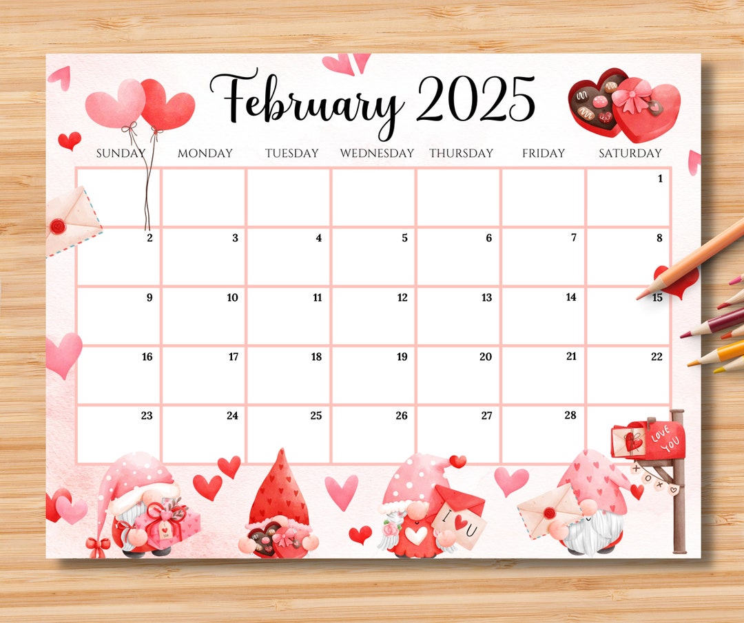 editable-february-2025-calendar-sweet-valentine-2025-with-cute-gnomes-printable-editable-calendar-planner-kids-schedule-instant-download-etsy