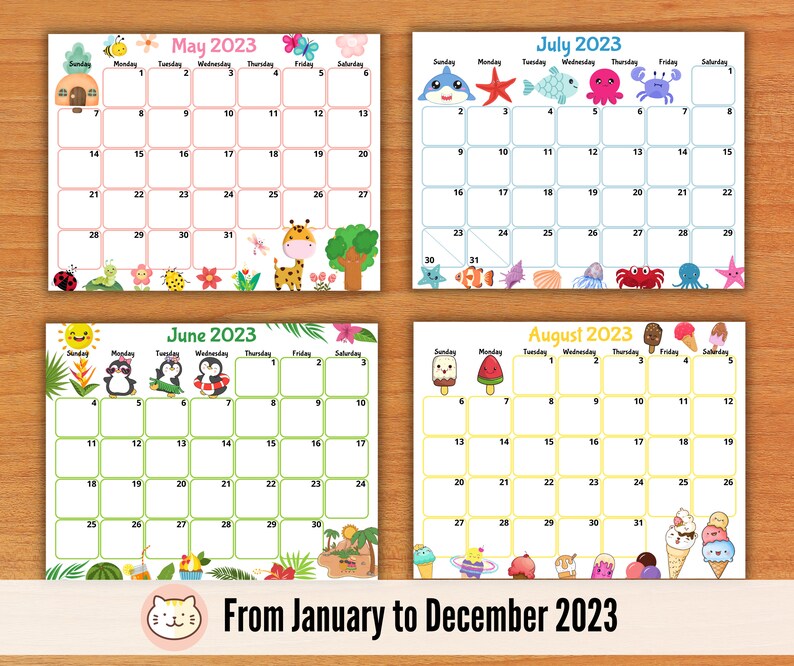 Cute Printable Calendar 2022 2023 Customize And Print Printable 2023 Calendar One Page World