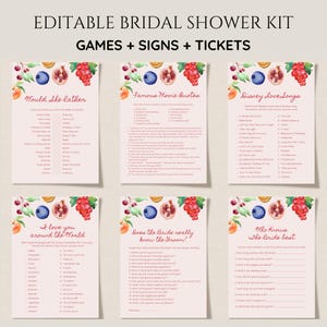 Fresh Off the Market Bridal Shower Game Bundle, Farmer’s Market Game Package, She&#39;s Off the Market Wedding Shower Editable Games, Printable