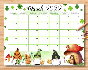march calendar etsy