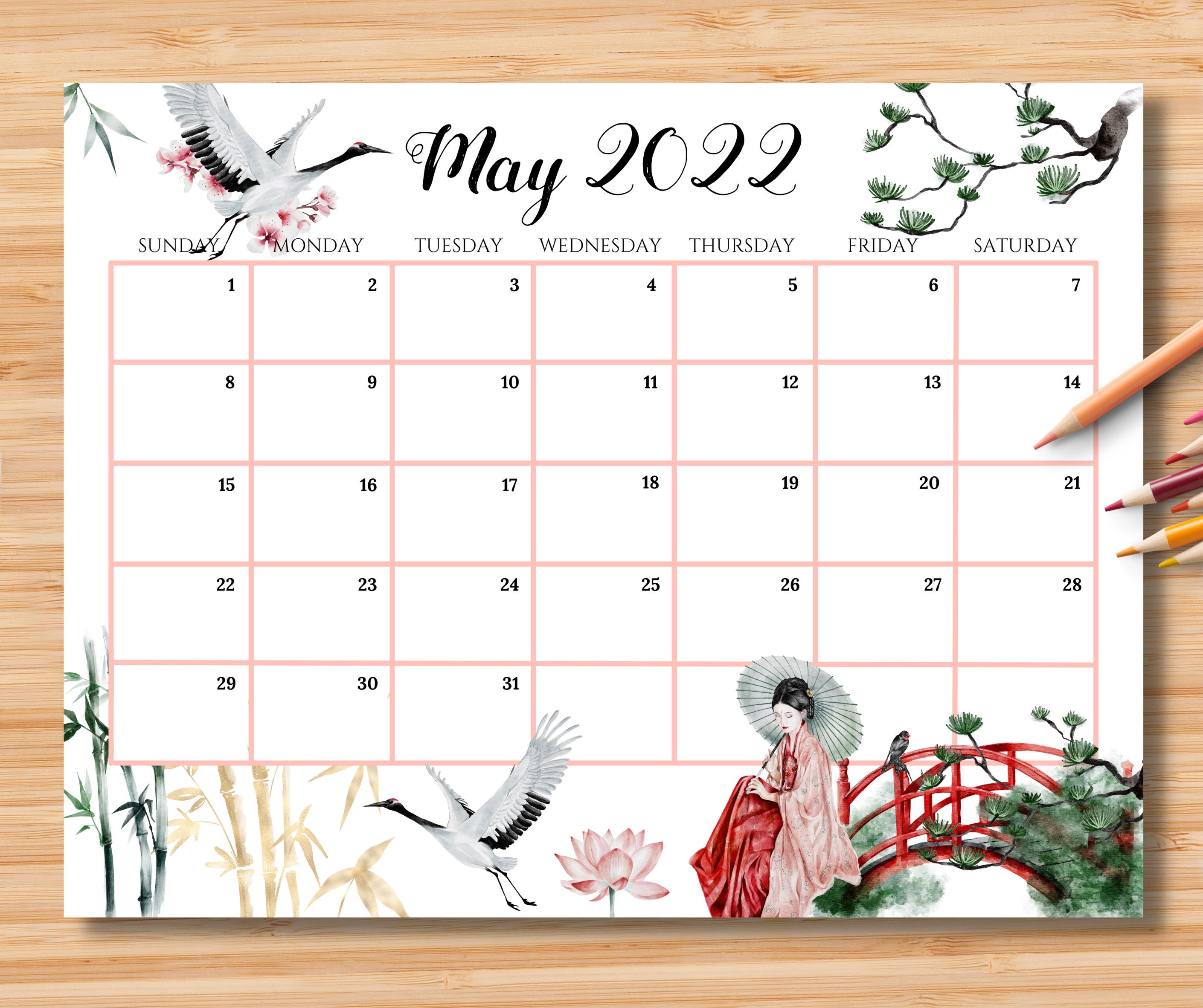 editable may 2022 calendar fillable 2022 may monthly etsy