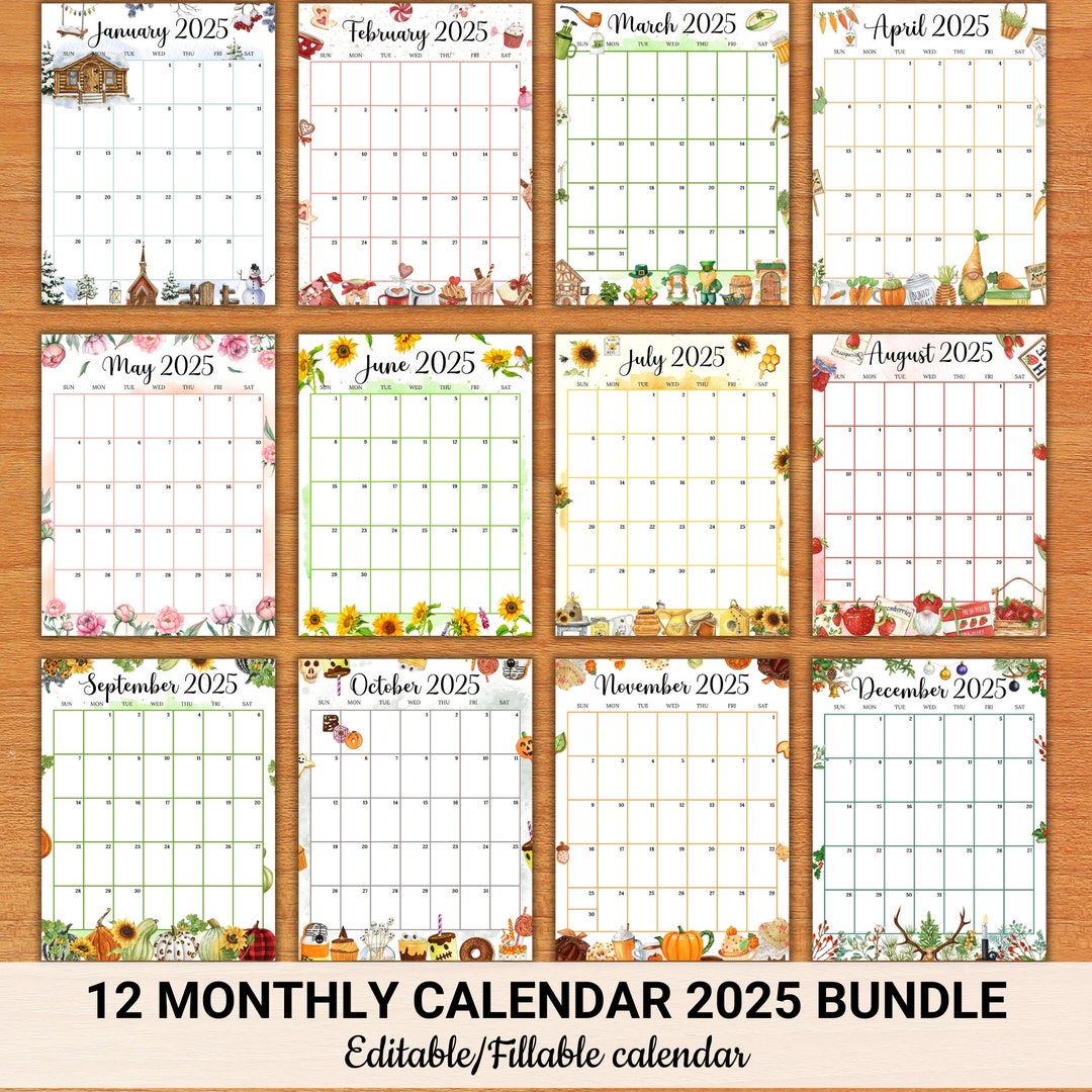 editable-vertical-portrait-monthly-calendar-2025-bundle-watercolor-calendar-2025-for-kids-school-home-work-pdf-printable-instant-download-etsy
