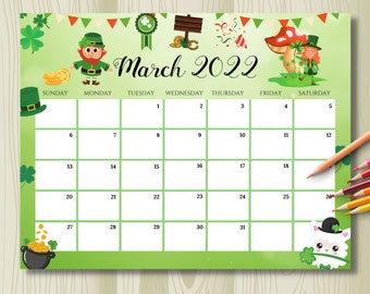 march calendar etsy