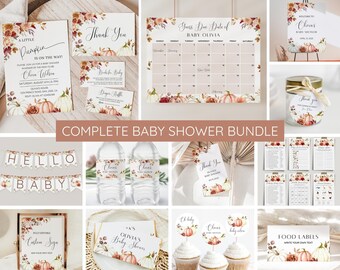 4 Kleine Kürbis-Babyparty-Deko – Herbst-Thema, Für Willkommens-Baby, Geschlechtsoffenbarung