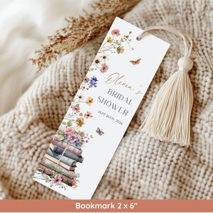 Storybook Bridal Shower Bundle, New Chapter Bridal Shower Invitation & Games, Vintage Book Themed Bridal Shower Decor, Editable Template image 8