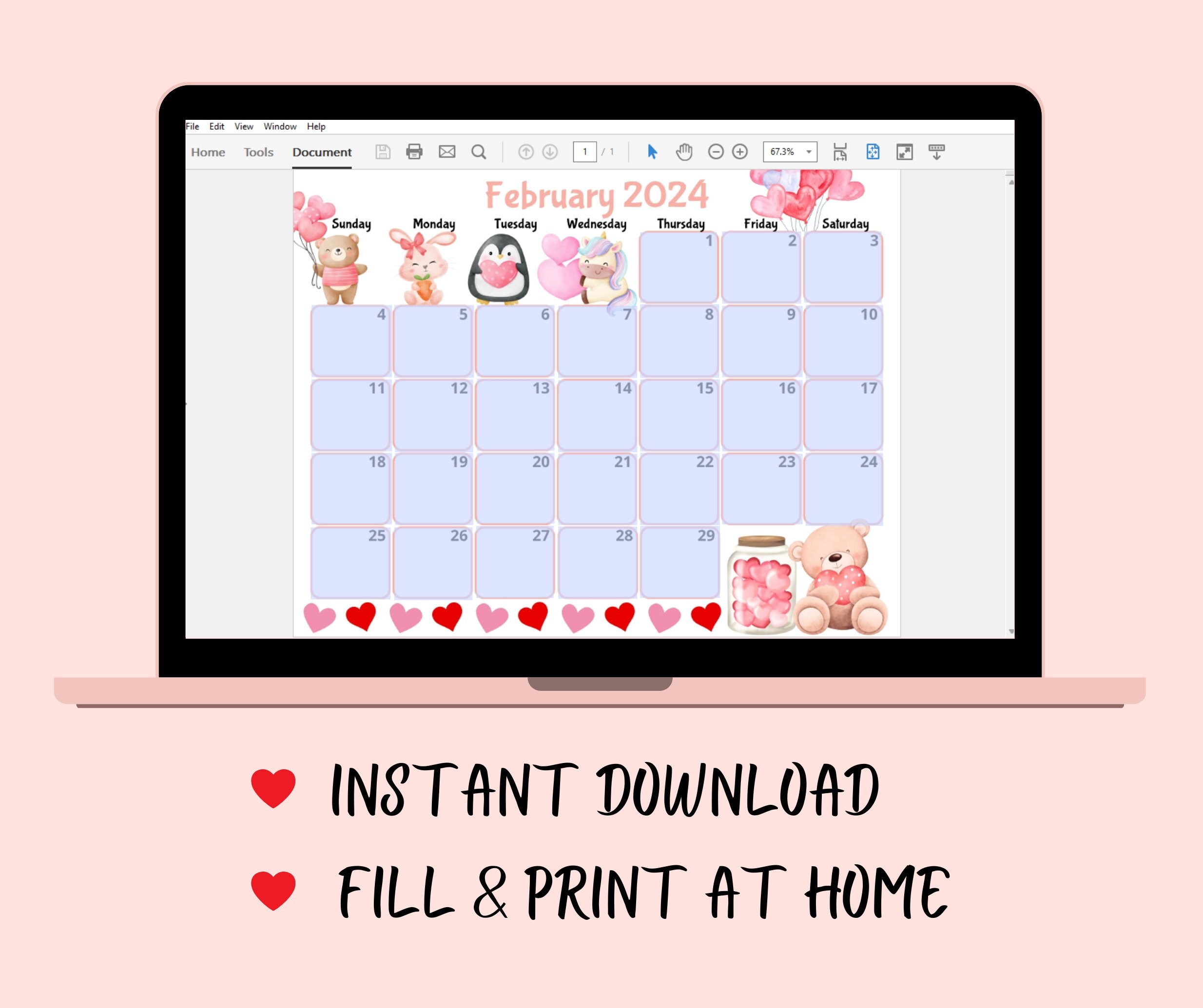 Editable school calendar 2023 2024 from july to june back to etsy canada