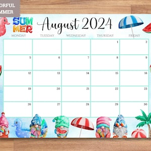 EDITABLE Monthly Calendar 2024 Bundle monday-friday, Weekdays Only ...