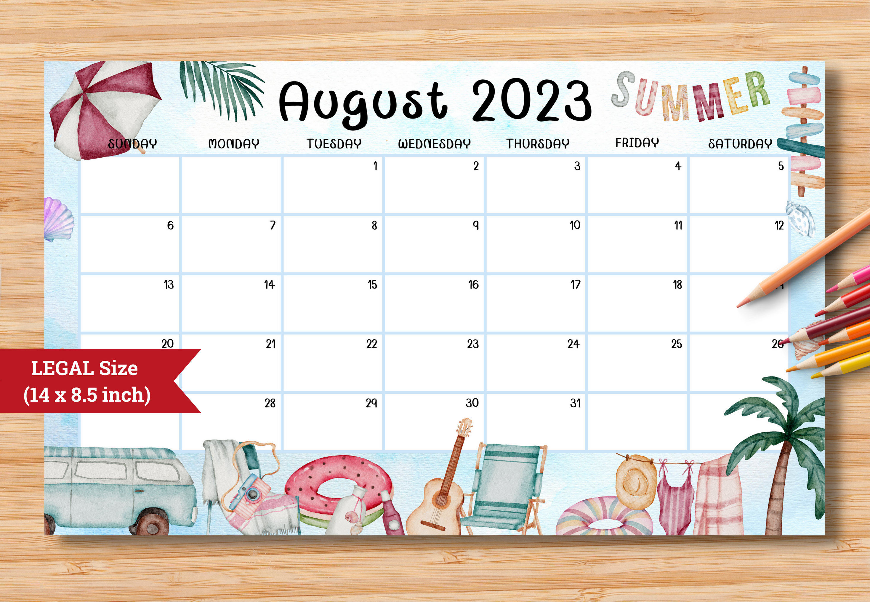 August 2023 Calendar