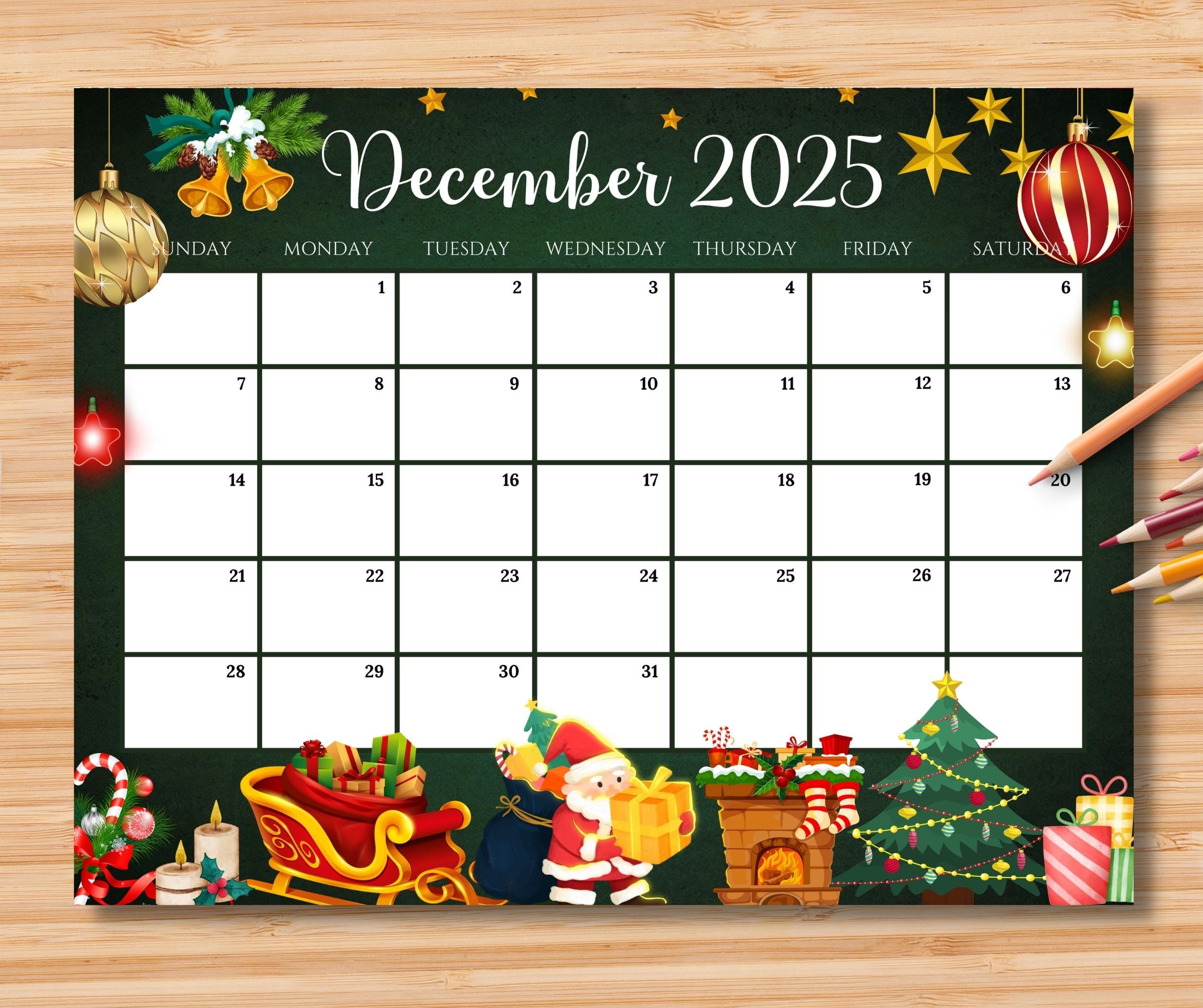 editable-december-2025-calendar-gorgeous-christmas-w-santa-claus