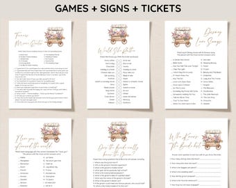 Fresh Off the Market Bridal Shower Game Bundle, Farmer’s Market Theme Game Package, Off the Market Wedding Shower Editable Games, Printable