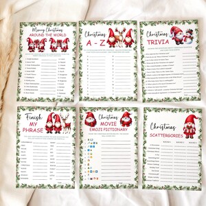 Printable Christmas Game Bundle, Christmas Party Games, Christmas Games Printable, Holiday Party Games, Family Office School Christmas Games