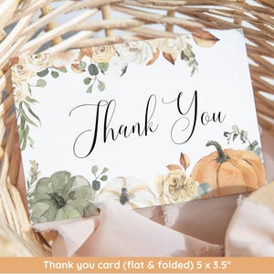 Little Pumpkin Baby Shower Bundle, Fall Baby Shower Invitation & Games, Neutral Gender, Autumn Baby Sprinkle, Editable Canva Template image 6