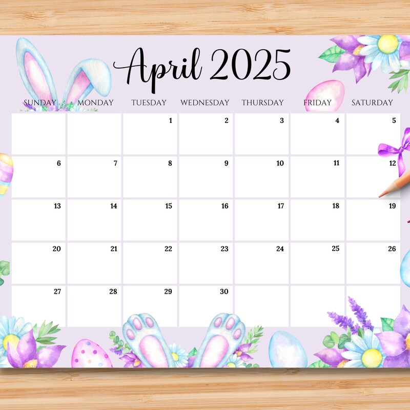 2025 April May June Calendar - Etsy UK