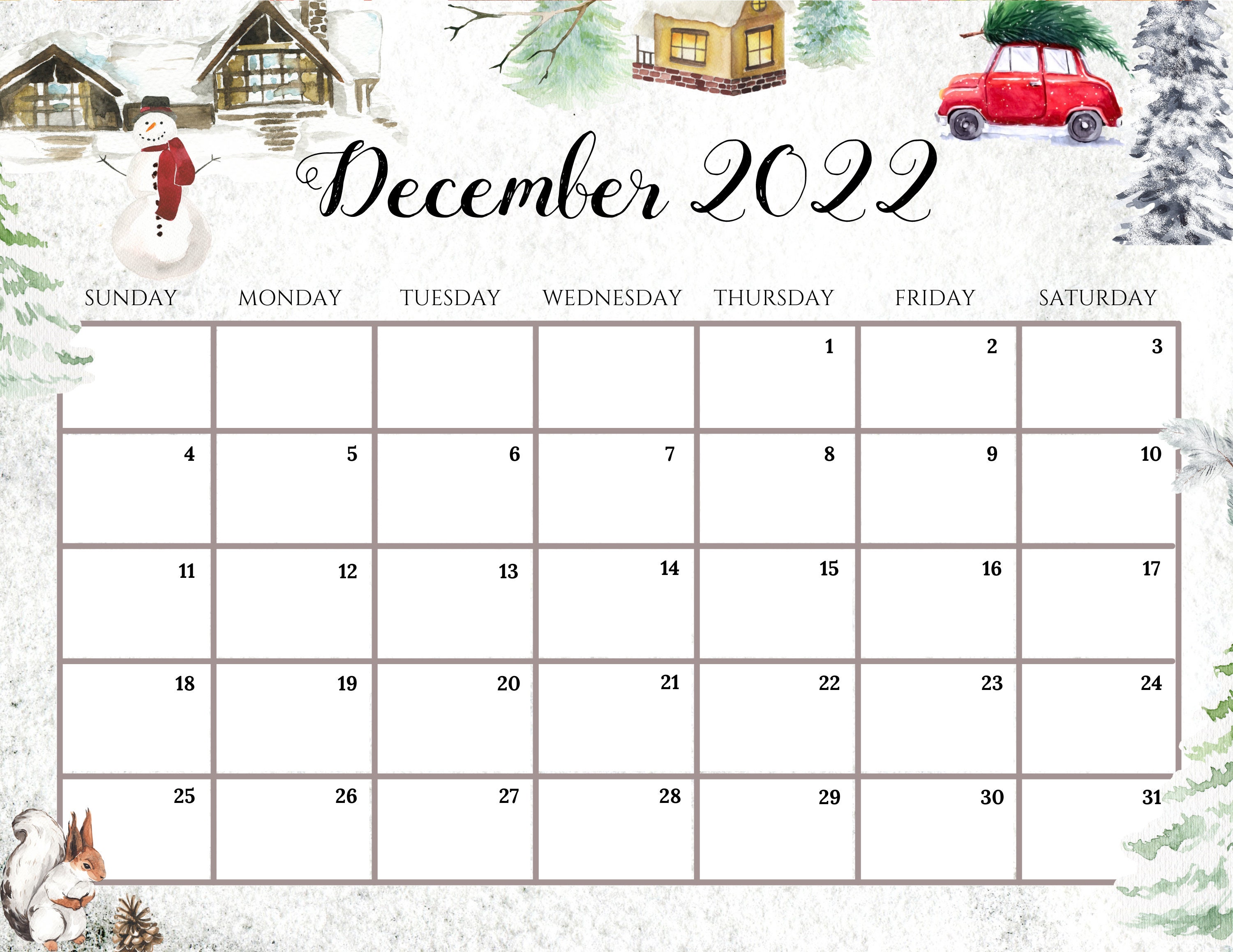 White Christmas December 2022 Editable December 2022 Calendar Beautiful White Christmas | Etsy Ireland White Christmas December 2022 Editable December 2022 Calendar Beautiful White Christmas | Etsy Ireland