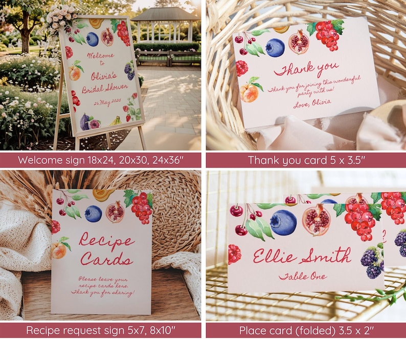 Fresh off the Market Bridal Invitation Bundle, Farmer's Market Bridal ...