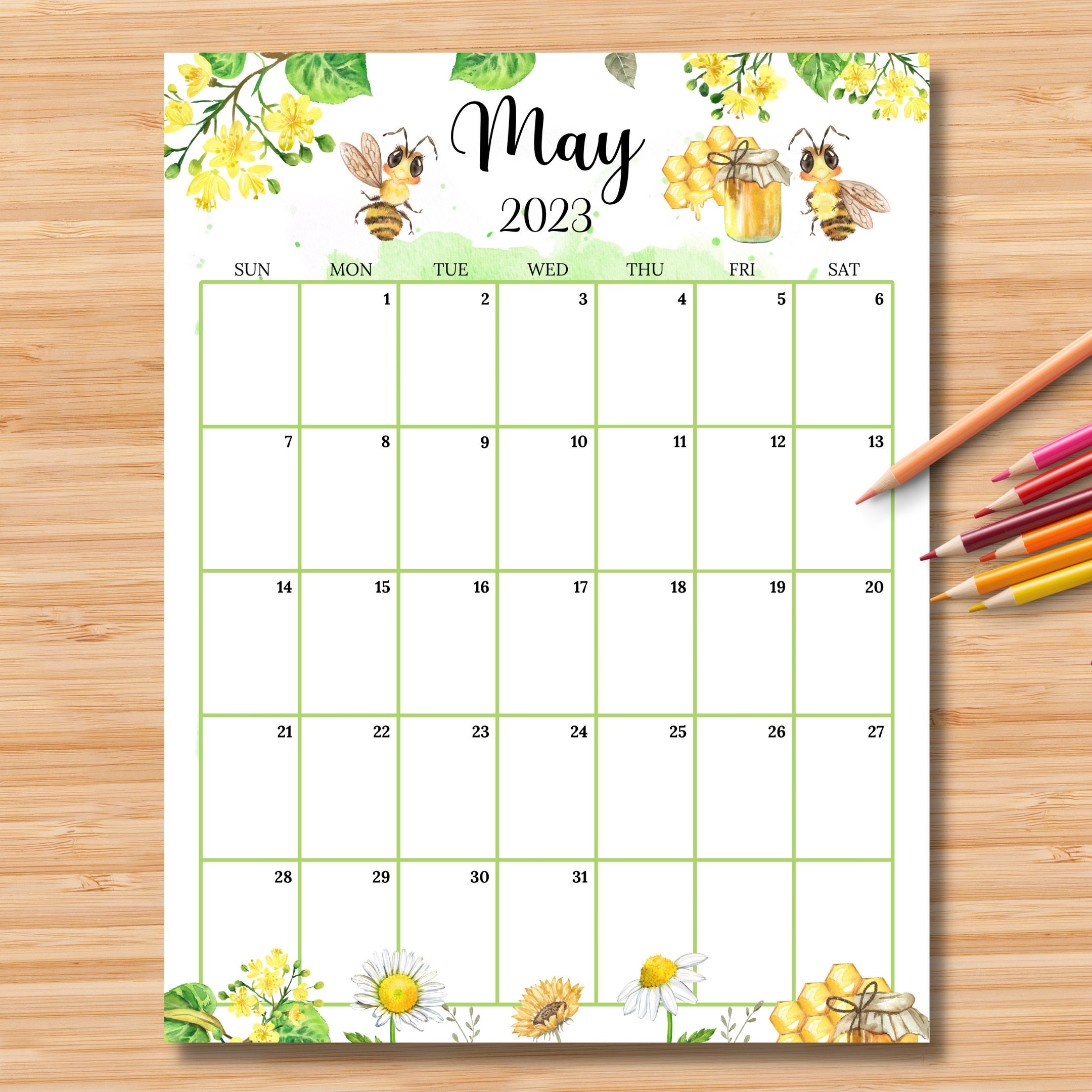EDITABLE May 2023 Calendar Vertical Portrait Beautiful Etsy EDITABLE May 2023 Calendar Vertical Portrait Beautiful Etsy