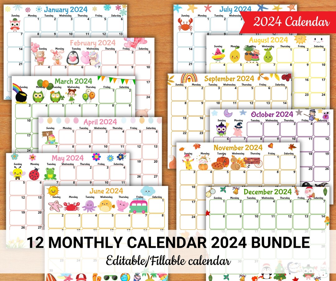editable-2024-calendars-cute-monthly-calendar-for-kids-printable-kids-schedule-classroom-calendar-homeschool-calendar-digital-download-etsy