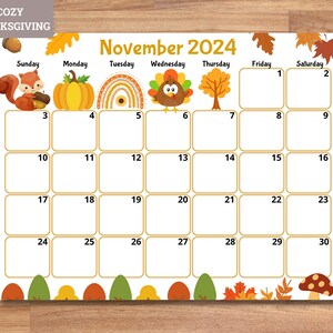 EDITABLE School Calendar 2024-2025 From July to June, Back to School ...